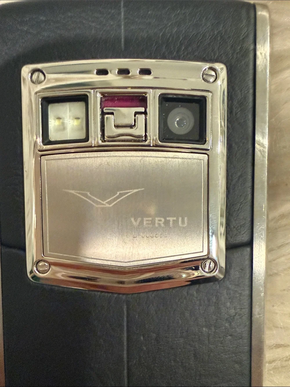 Vertu Titanium Black and Silver Android Mobile Phone - Classic Metallic Accent